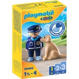 PLAYMOBIL Police Officer with Dog, Juegos de construcción 1,5 año(s), Multicolor, Plástico