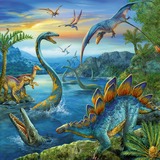 Ravensburger Dinosaur Fascination Puzzle rompecabezas 49 pieza(s) Dinosaurios 49 pieza(s), Dinosaurios, 5 año(s)