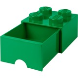 Room Copenhagen 4-Stud Storage Brick DrawerDark Green Caja para almacenar juguetes Independiente Verde, Caja de depósito verde, Caja para almacenar juguetes, Verde, Independiente, Monocromo, Rectangular, Polipropileno (PP)