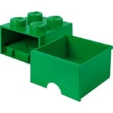 Room Copenhagen 4-Stud Storage Brick DrawerDark Green Caja para almacenar juguetes Independiente Verde, Caja de depósito verde, Caja para almacenar juguetes, Verde, Independiente, Monocromo, Rectangular, Polipropileno (PP)