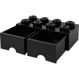 Room Copenhagen Brick Drawer (8 Knobs)Black Caja para almacenar juguetes Independiente Negro, Caja de depósito negro, Caja para almacenar juguetes, Negro, Independiente, Monocromo, Rectangular, Polipropileno (PP)