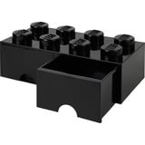 Room Copenhagen Brick Drawer (8 Knobs)Black Caja para almacenar juguetes Independiente Negro, Caja de depósito negro, Caja para almacenar juguetes, Negro, Independiente, Monocromo, Rectangular, Polipropileno (PP)