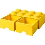 Room Copenhagen Brick Drawer (8 Knobs)Bright Yellow Caja para almacenar juguetes Independiente Amarillo, Caja de depósito amarillo, Caja para almacenar juguetes, Amarillo, Independiente, Monocromo, Rectangular, Polipropileno (PP)