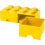 Room Copenhagen Brick Drawer (8 Knobs)Bright Yellow Caja para almacenar juguetes Independiente Amarillo, Caja de depósito amarillo, Caja para almacenar juguetes, Amarillo, Independiente, Monocromo, Rectangular, Polipropileno (PP)