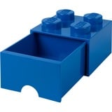Room Copenhagen Desk Brick Drawer 4 KnobBlue Caja para almacenar juguetes Independiente Azul, Caja de depósito azul, Caja para almacenar juguetes, Azul, Independiente, Monocromo, Rectangular, Polipropileno (PP)