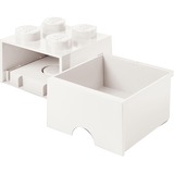 Room Copenhagen LEGO Cajón de ladrillo 4 blanco, Caja de depósito blanco