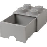 Room Copenhagen LEGO Cajón de ladrillo 4 gris, Caja de depósito gris