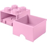 Room Copenhagen LEGO Cajón de ladrillo 4 rosa, Caja de depósito rosa