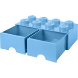 Room Copenhagen LEGO Cajón de ladrillo 8 azul claro, Caja de depósito celeste