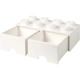 Room Copenhagen LEGO Cajón de ladrillo 8 blanco, Caja de depósito blanco