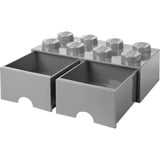 Room Copenhagen LEGO Cajón de ladrillo 8 gris, Caja de depósito gris