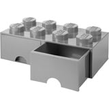 Room Copenhagen LEGO Cajón de ladrillo 8 gris, Caja de depósito gris