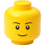 Room Copenhagen LEGO Storage Head "Boy", mini, Caja de depósito amarillo