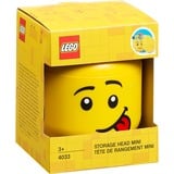 Room Copenhagen LEGO Storage Head "Silly", mini, Caja de depósito amarillo