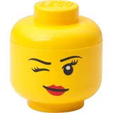 Room Copenhagen LEGO Storage Head "Whinky", mini, Caja de depósito amarillo