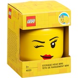 Room Copenhagen LEGO Storage Head "Whinky", mini, Caja de depósito amarillo