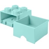 Room Copenhagen LEGO Storagge Brick 4 Caja de almacenaje Azul, Caja de depósito azul, Caja de almacenaje, Azul, Monocromo, Plaza, Polipropileno (PP), 250 mm