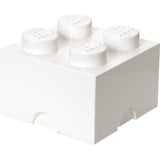 Room Copenhagen Storage Brick 4White Caja para almacenar juguetes Independiente Blanco, Caja de depósito blanco, Caja para almacenar juguetes, Blanco, Independiente, Monocromo, Rectangular, Polipropileno (PP)