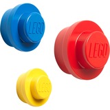Room Copenhagen Wall Hanger Set of 3Multi Interior Gancho universal Azul, Rojo, Amarillo 3 pieza(s), Soporte de pared Interior, Gancho universal, Azul, Rojo, Amarillo, ABS, Tornillo, Alrededor