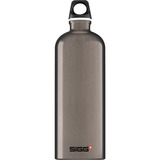 SIGG Alu Traveller Smoked Pearl 1 L, Botella de agua marrón