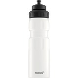 SIGG Alu WMB Sports Touch 0,75 L, Botella de agua blanco