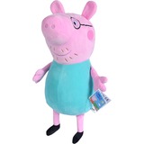 Simba Peppa Pig Papá Pig, Peluches rosa/Turquesa