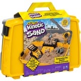 Kinetic Sand, escenario de zona de construcción con arenero plegable, vehículo y 907 g de Kinetic Sand, para niños a partir de 3 años, Juego de arena