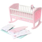 ZAPF Creation Sweet Dreams Crib, Muebles de muñecas rosa/blanco, Baby Annabell Sweet Dreams Crib, Cama/cuna para muñecas, 3 año(s), Necesita pilas, 2,11 kg