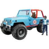 bruder 2541 vehículo de juguete, Automóvil de construcción azul, Jeep, Interior / exterior, 3 año(s), De plástico, Azul