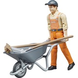 bruder 62130 figura de juguete para niños, Muñecos 0,25 año(s), Gris, Naranja, Plástico