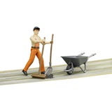 bruder 62130 figura de juguete para niños, Muñecos 0,25 año(s), Gris, Naranja, Plástico