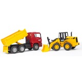bruder Construction truck with articulated road loader vehículo de juguete, Automóvil de construcción 3 año(s), ABS sintéticos, Multicolor