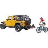 bruder Jeep Wrangler Rubicon Unlimited, Automóvil de construcción amarillo/Negro