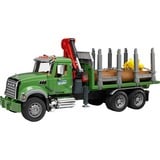 bruder MACK Granite Halfpipe dump truck vehículo de juguete, Automóvil de construcción verde, 3 año(s), ABS sintéticos, Negro, Azul