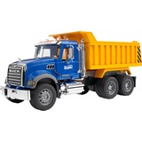 bruder MACK Granite Tip up truck vehículo de juguete, Automóvil de construcción 3 año(s), ABS sintéticos, Azul, Amarillo