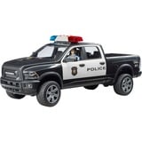 bruder RAM 2500 Pickup de Policía, Automóvil de construcción negro/blanco