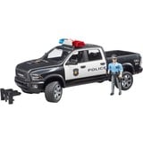 bruder RAM 2500 Pickup de Policía, Automóvil de construcción negro/blanco