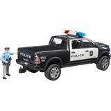 bruder RAM 2500 Pickup de Policía, Automóvil de construcción negro/blanco