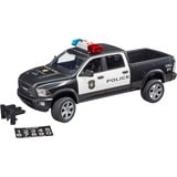 bruder RAM 2500 Pickup de Policía, Automóvil de construcción negro/blanco