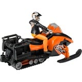 bruder Snowmobil m. Fahrer u. Ausst.| 63101 vehículo de juguete, Automóvil de construcción naranja/Negro, Modelo a escala de máquina pisapistas, Acrilonitrilo butadieno estireno (ABS), Multicolor