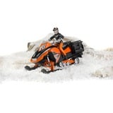 bruder Snowmobil m. Fahrer u. Ausst.| 63101 vehículo de juguete, Automóvil de construcción naranja/Negro, Modelo a escala de máquina pisapistas, Acrilonitrilo butadieno estireno (ABS), Multicolor