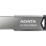 ADATA UV350 256 GB, Lápiz USB plateado/metálico, Minorista