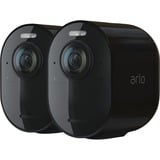Arlo Ultra Caja Cámara de seguridad IP Interior y exterior 1536 x 1536 Pixeles Techo/pared negro, Cámara de seguridad IP, Interior y exterior, Inalámbrico, 6500 K, 2400 MHz, FCC, IC, CE