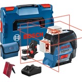 Bosch GLL 3-80 C Professional Nivel de línea 30 m 630 - 650 nm (< 10 mW), Láser de líneas cruzadas azul/Negro, 30 m, 0,2 mm/m, 4°, 120 m, 630 nm, Horizontal/Vertical
