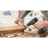 Bosch Universal Impact 18V 1450 RPM Sin llave 1,3 kg Verde, Taladro/destornillador verde/Negro, Taladro de pistola, Sin llave, Verde, 1 cm, 1450 RPM, 3 cm