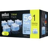 Braun CCR5 + 1 Accesorios para máquinas de afeitar, Cartucho Azul, Plástico, Irlanda, geschikt voor alle Braun Clean&Charge reinigingsstations, 1,19 kg, 135 mm
