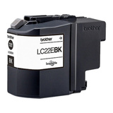 Brother LC22EBK cartucho de tinta 1 pieza(s) Original Negro Negro, Tinta a base de pigmentos, 1 pieza(s), 2400 páginas, Pack individual