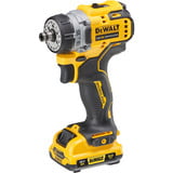 DEWALT Atornillador inalámbrico DCD703L2T, 12Volt, Taladro/destornillador amarillo/Negro