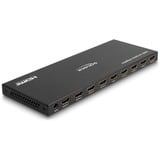DeLOCK Divisor HDMI 1 x HDMI entrada a 8 x HDMI salida 4K 60 Hz, Splitter HDMI negro