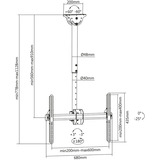 Digitus DA-90421, Soporte negro